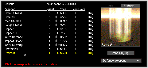 buying screen